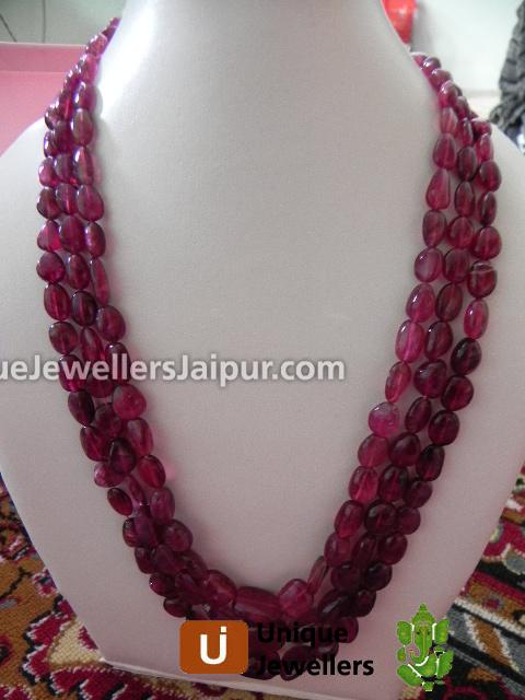 Rubylite Plain Nugget Beads